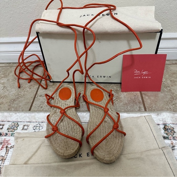 New Jack Erwin x Olivia Lopez espadrille sandals size 7 - Picture 8 of 9
